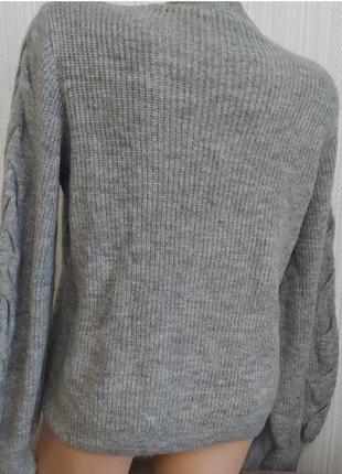 Мягкий серый свитер женский кофта джемпер3 фото