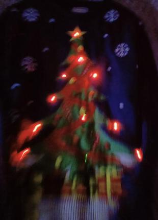 Новогодний свитер светящийся мигалка елка xl2 фото