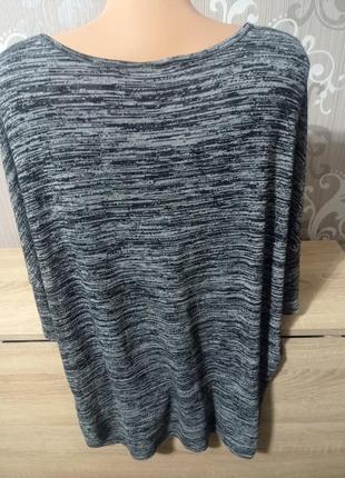 Футболка батал меланж2 фото