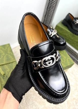 Лоферы туфли gucci