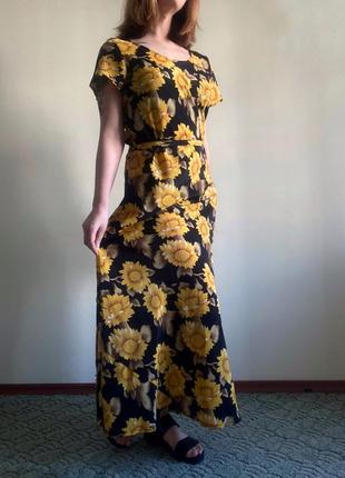 Платье длинное сарафан летнее в подсолнечнике joseph ribkoff5 фото