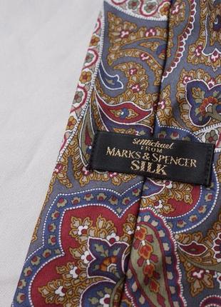 Шовкова краватка вінтажний стиль від marks&spencer3 фото