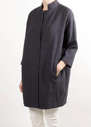 Pomandere брендовое льняное женское пальто cos acne sandro
