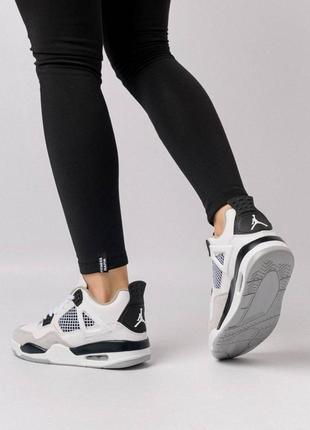 Шикарные женские зимние кроссовки "nike air jordan retro 4 fleece termo"8 фото