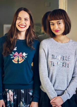 Рождественский джемпер cath kidston twinkle m-l/10-12 размер1 фото