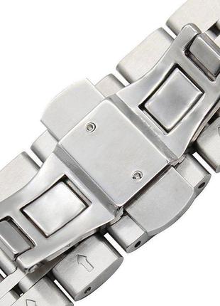 Браслет для mobvoi ticwatch pro 3 | huawei watch gt 2 46mm | gt 2 pro | gt 3 ремешок 22мм link стальной7 фото