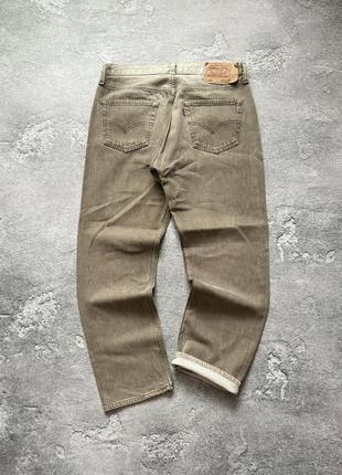 Levi’s levis 501 34/30 size brown vintage pant jean trouser коричневі вінтажні левіс левайси джинси штани чіноси брюки