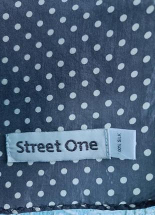 Шикарный шелковый шарф в мелком горошек street one6 фото