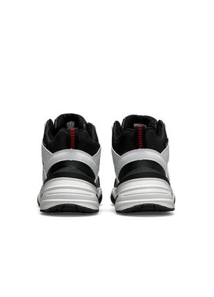 ❄️зимние мужские кроссовки nike m2k tekno mid white black red fur ❄️5 фото