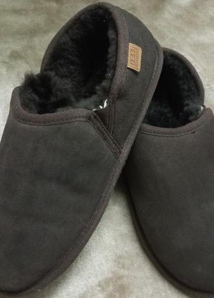 Тапочки домашние осень-зима замш овчина 44р.  just ugg австралии1 фото