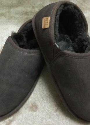 Тапочки домашние осень-зима замш овчина 44р.  just ugg австралии7 фото