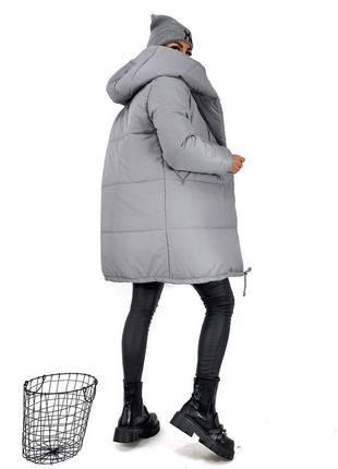 Зимова жіноча куртка зефирка 596-1 в різних кольорах5 фото