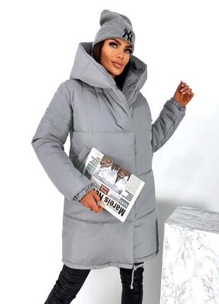 Зимова жіноча куртка зефирка 596-1 в різних кольорах6 фото