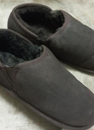 Тапочки домашние осень-зима замш овчина 44р.  just ugg австралии3 фото