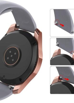 Ремешок для mobvoi ticwatch pro 3 | huawei watch gt 2 46mm | gt 2 pro | gt 3 силиконовый 22мм серый bewatch3 фото
