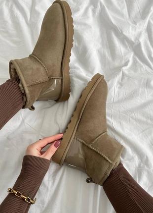 Замшевые угги на овчине ugg7 фото