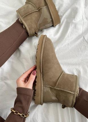 Замшевые угги на овчине ugg9 фото