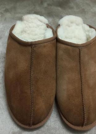 Тапочки домашние замш овчина муж.44-45р. ugg австралии3 фото