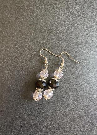 Серьги чешский хрусталь