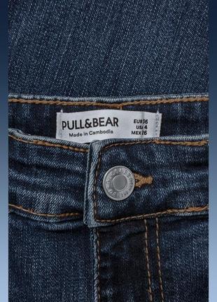 Джинсы скинни с высокой посадкой pull and bear denim jeans4 фото