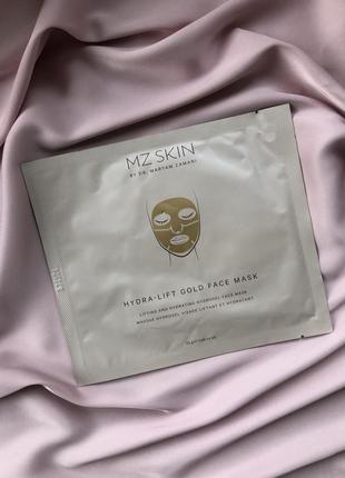 Гідрогелева маска для обличчя mz skin hydra-lift gold face mask