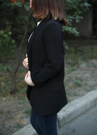 Жакет пиджак черный удлиненный b.young4 фото