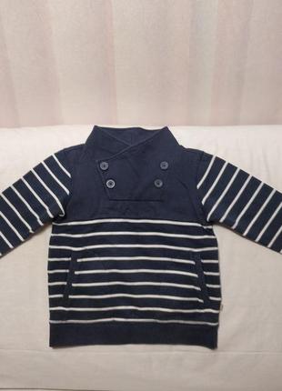 Бавовняний светр толстовка з начосом (на 4-6 років) 6