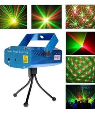 Світлозвуковий лазерний точковий проектор laser stage light