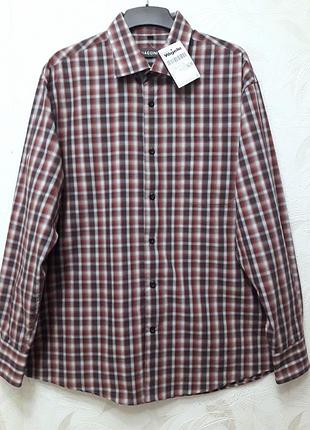 Тонкая котоновая рубашка, 52-54, хлопок, полиэстер, biaggini by charles voegele