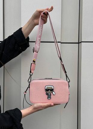 Распродажа!! женские сумки karl lagerfeld snapshot pink