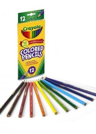 Crayola карандаши цветные crayola colored pencils 12 шт