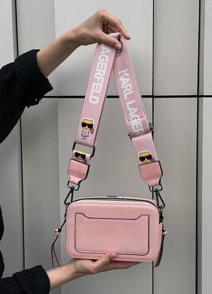 Распродажа!! женские сумки karl lagerfeld snapshot pink2 фото