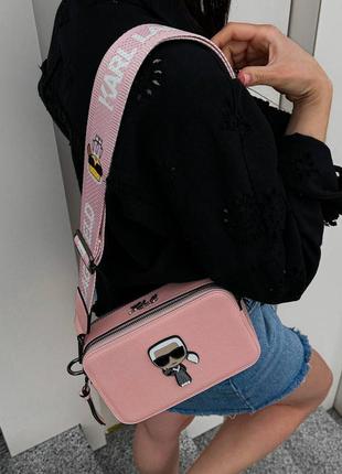 Распродажа!! женские сумки karl lagerfeld snapshot pink6 фото
