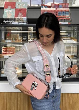Розпродаж!!! жіночі сумки karl lagerfeld snapshot pink9 фото
