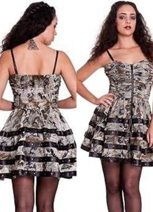 Міні сукня в готичному стилі, рок,стімпанку від spin doctor1 фото