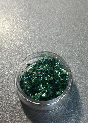 Слюда для дизайна ногтей хром