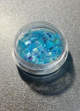 Слюда для дизайна ногтей хром