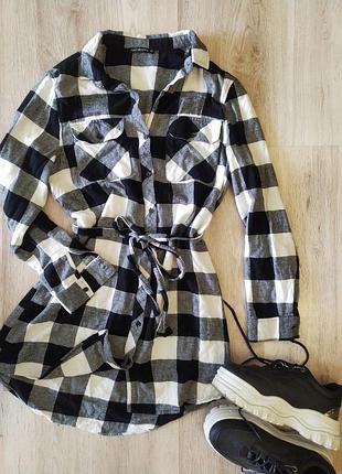 Сорочка в клітку туніка