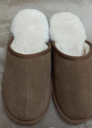 Тапочки домашние осень-зима замш овчина муж.41-22р. ugg авсралии9 фото