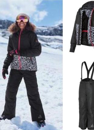 Новая лыжная мембрана термо куртка девушка черная 122-128см10 фото