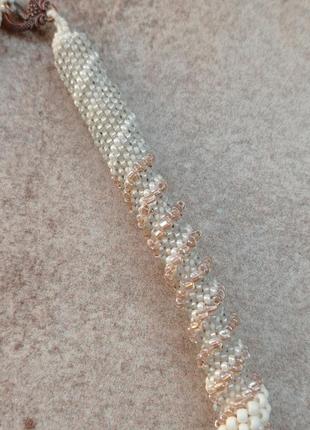 Жгут из бисера спираль