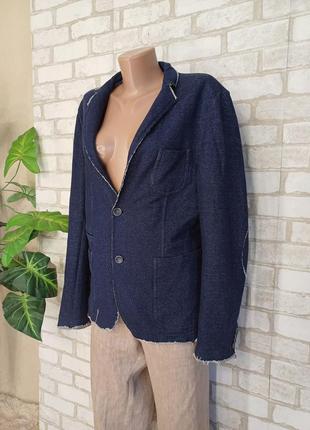 Новый мега стильный пиджак/жакет со 100котонна в темно синем цвете, размер с-м4 фото
