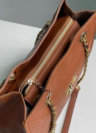 Женская сумка в стиле leather tote bag люкс качество7 фото