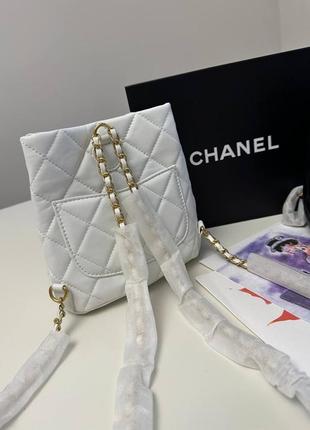Кожаный рюкзак в стиле chanel5 фото