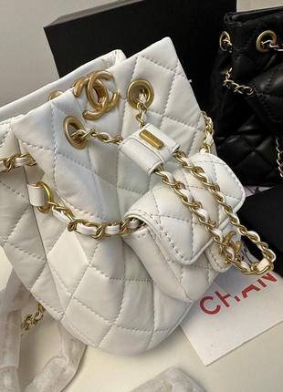 Кожаный рюкзак в стиле chanel4 фото