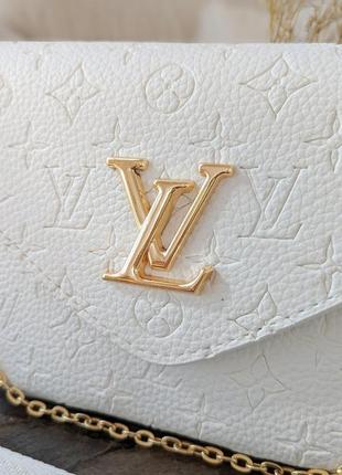 Сумка louis vuitton 2в1 белая3 фото