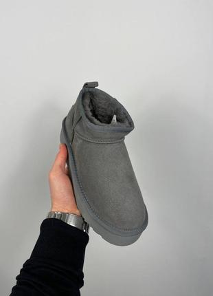 Угги ugg ultra mini platform grey6 фото