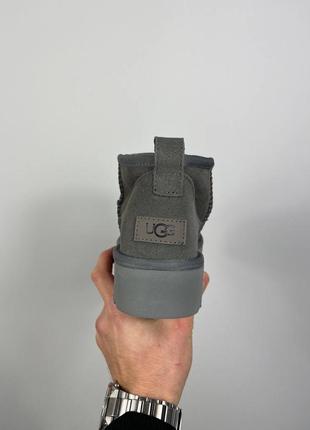 Угги ugg ultra mini platform grey4 фото