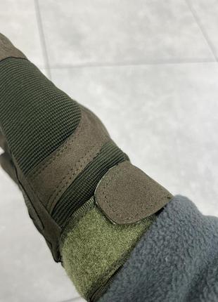 Зимові військові рукавички на флісі m-pact6 фото