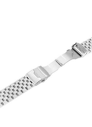 Браслет для samsung  watch 46 | 3 45mm| gear s3  ремешок 22мм quadro стальной серебристый bewatch (1024405)6 фото